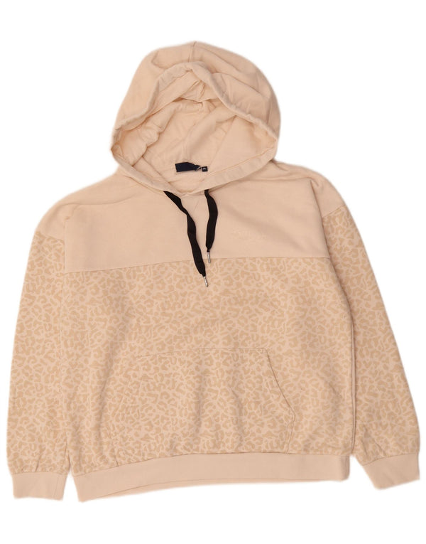 Felpa con cappuccio da donna Fila UK 18 XL Cotone con stampa animalier beige