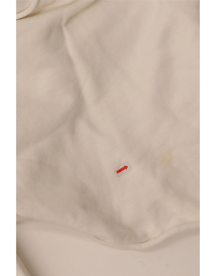 Maglione corto con cappuccio da donna CHAMPION UK 10 piccolo cotone bianco sporco