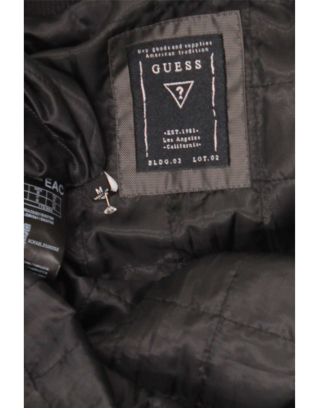 Giubbotto bomber da uomo Guess UK 38 medio nero poliestere