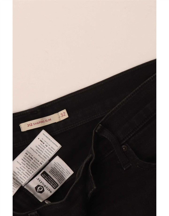 Levi's Donna 312 Shaping Slim Jeans W32 L30 Cotone Nero