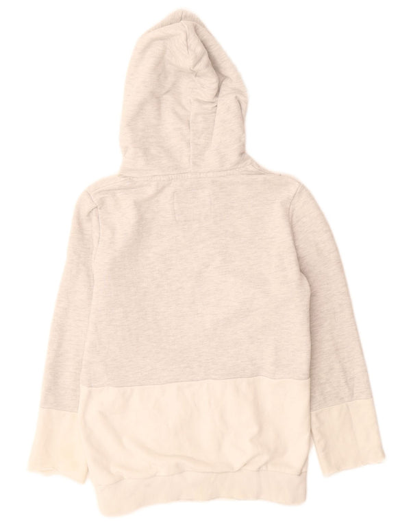 Felpa con cappuccio grafica da donna SUPERDRY UK 10 Small Cotone color block grigio