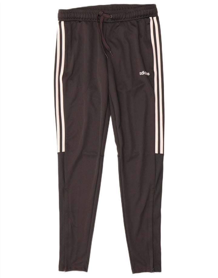 Pantaloni della tuta Adidas Climalite da donna UK 8/10 Small Poliestere grigio