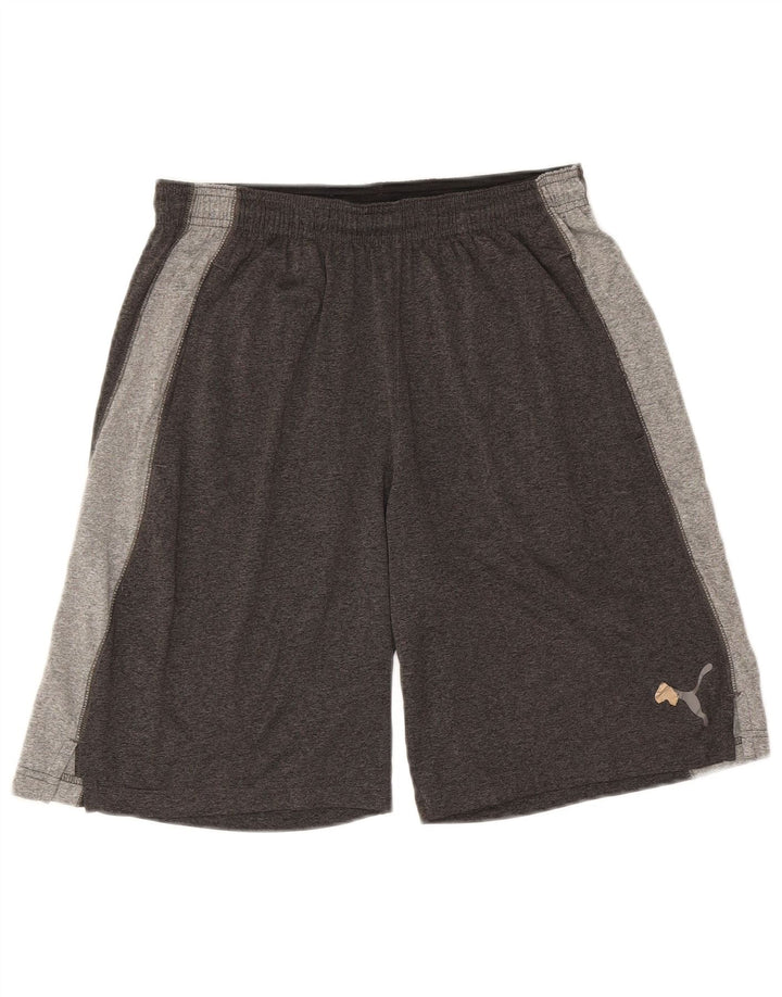 Pantaloncini sportivi PUMA da uomo grigio medio color block