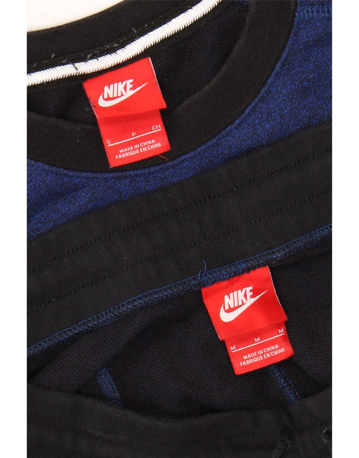 Tuta intera da uomo NIKE Small in cotone color block blu navy