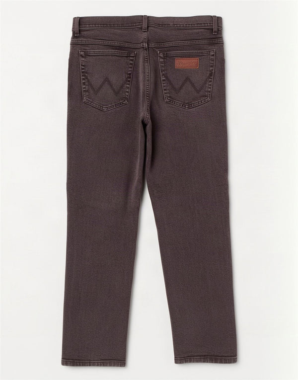 Jeans dritti da uomo Wrangler Texas W35 L30 cotone nero