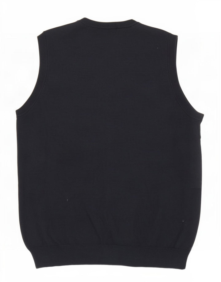 Canottiera da uomo Gant piccola in cotone blu navy