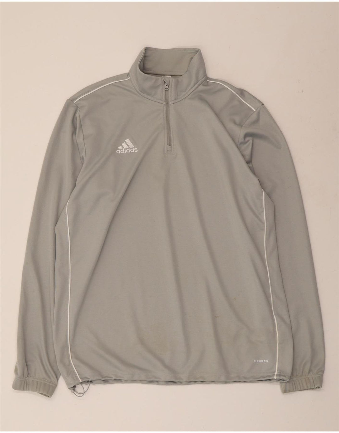 ADIDAS Maglia da tuta da uomo Aeroready con zip e collo in poliestere XL grigio
