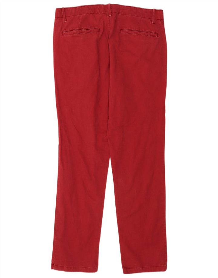Pantaloni chino dritti da uomo Gap W34 L32 in cotone rosso