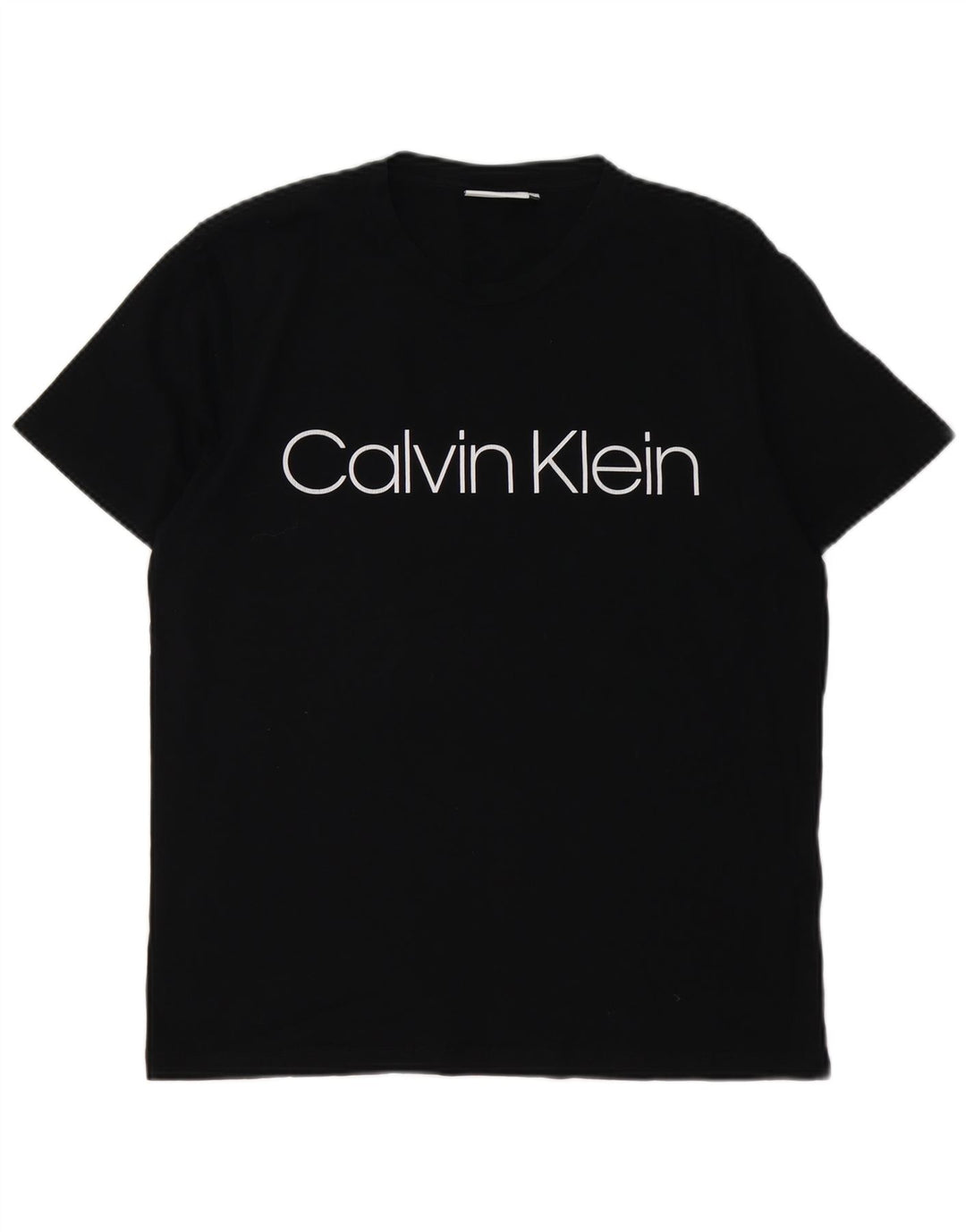 CALVIN KLEIN T-shirt grafica da uomo Top in cotone nero medio
