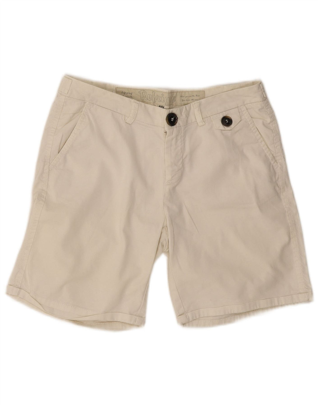 Pantaloncini chino da donna Refrigue EU 40 medio W30 cotone beige