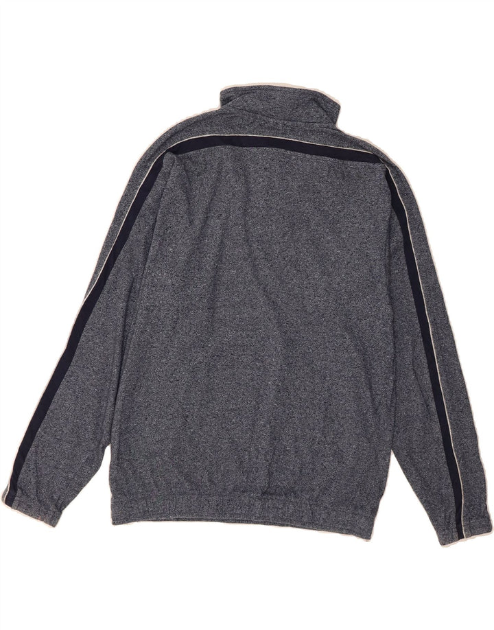 CHAMPION Mens Zip Neck Sweatshirt Jumper Medium Navy Blue Cotton Vintage Champion and Second-Hand Champion from Messina Hembry 