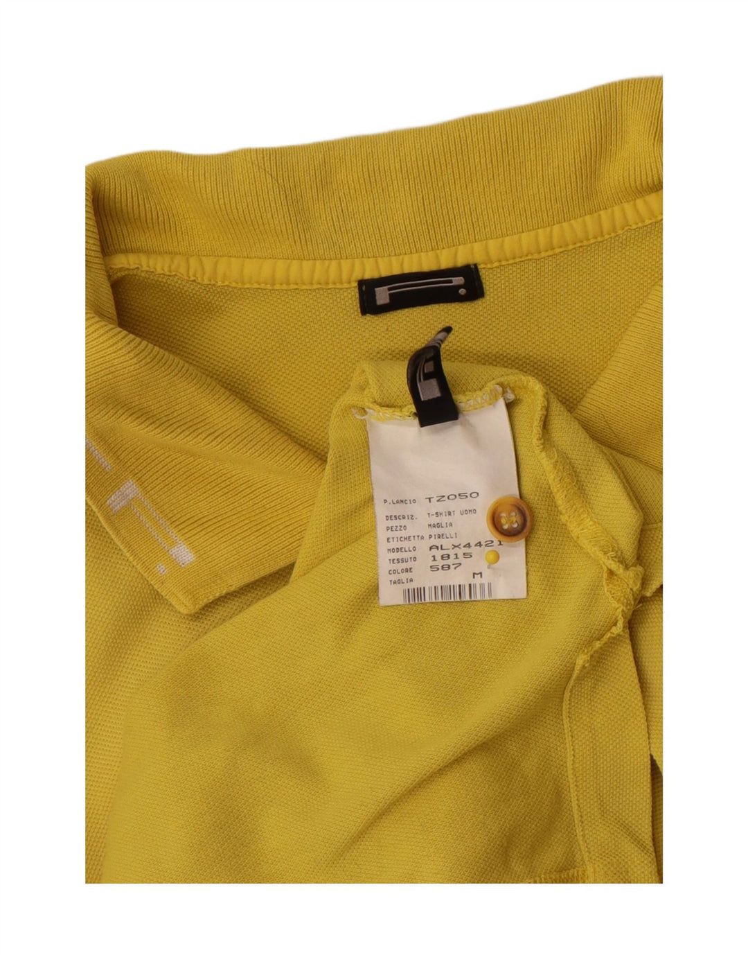 Polo Uomo Pirelli Cotone Giallo Medio