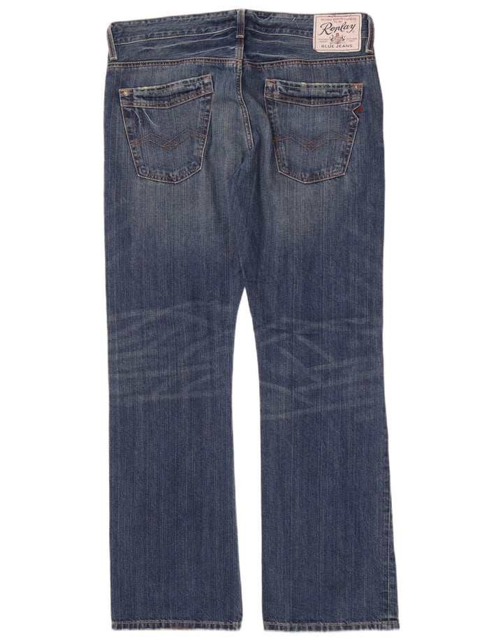 Replay Jeans Jimi Bootcut da uomo W34 L32 in cotone blu