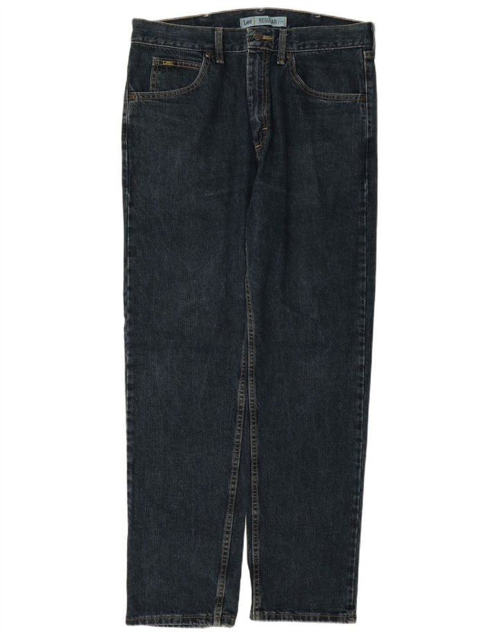 Jeans dritti Lee da uomo vestibilità regolare W34 L32 cotone blu