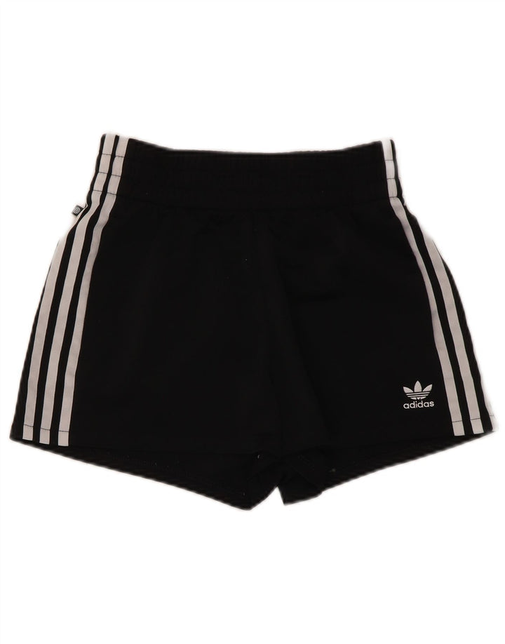 Pantaloncini sportivi Adidas da donna UK 4/6 XS poliestere nero