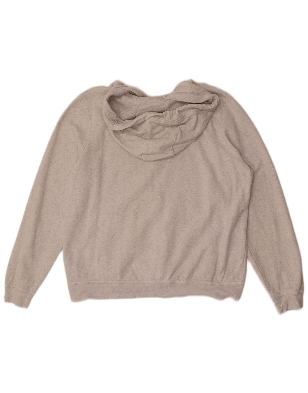 NIKE Felpa con cappuccio e zip da uomo, grande, in cotone chiazzato grigio