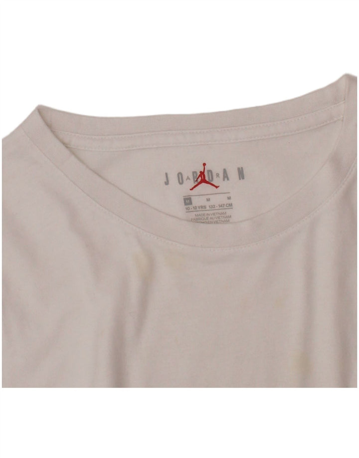 T-shirt grafica JORDAN per ragazzi 10-11 anni, colore bianco medio