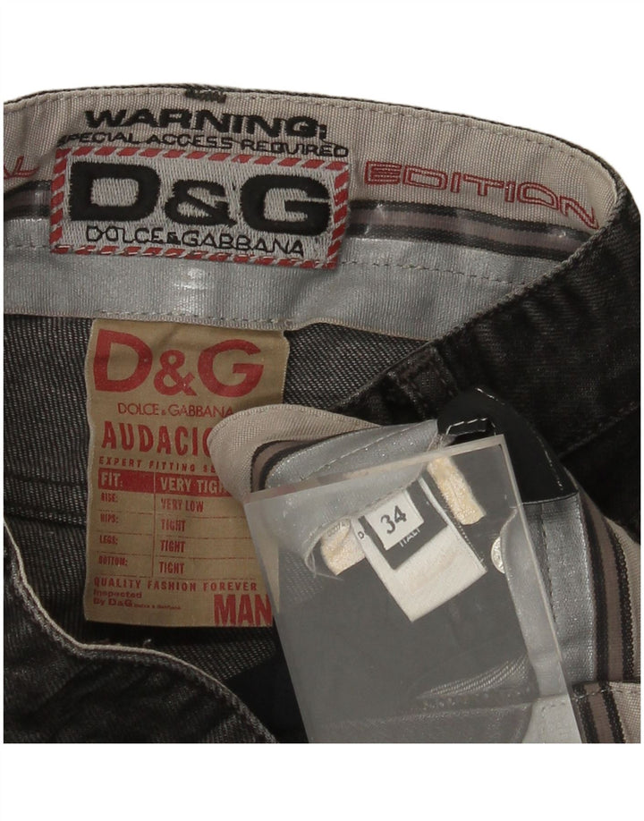 DOLCE & GABBANA Jeans slim da uomo W34 L35 Neri