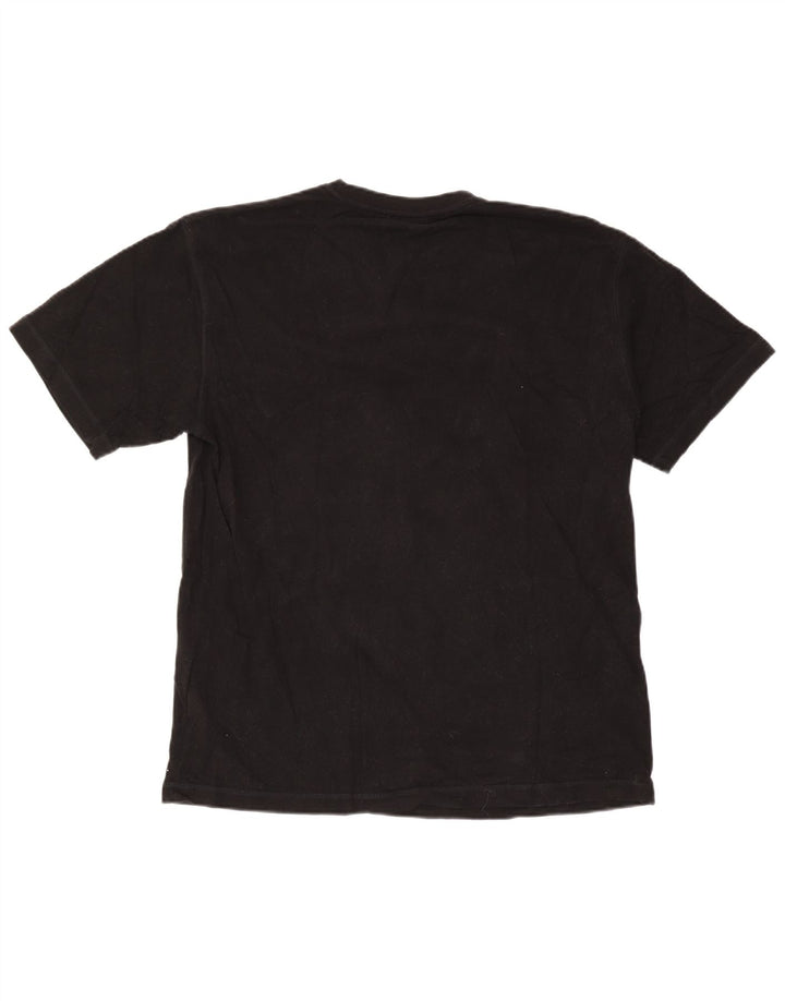 T-shirt grafica da uomo Fila Top grande in cotone nero