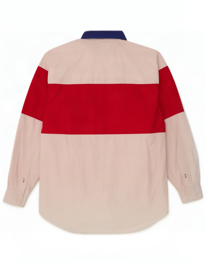 Camicia da uomo Tommy Hilfiger Large in cotone color block bianco