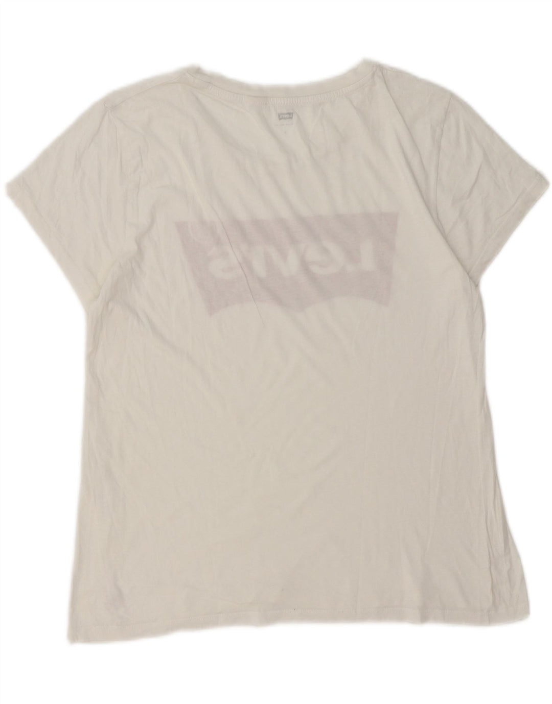 T-shirt grafica da donna Levi's Top UK 16 grande bianca