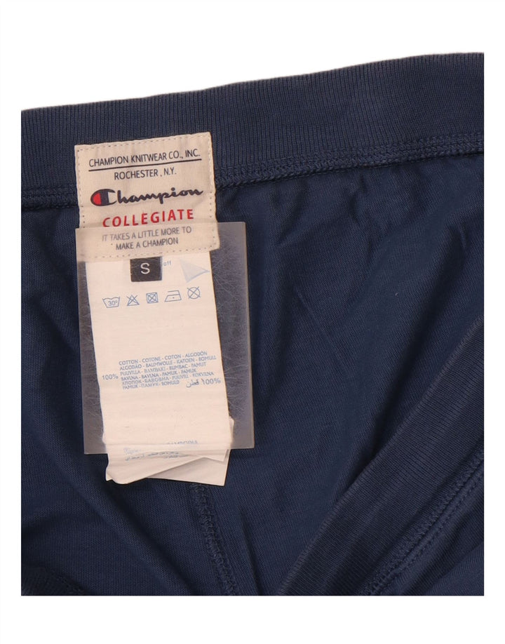 CHAMPION Mens Sport Shorts Small  Navy Blue Cotton