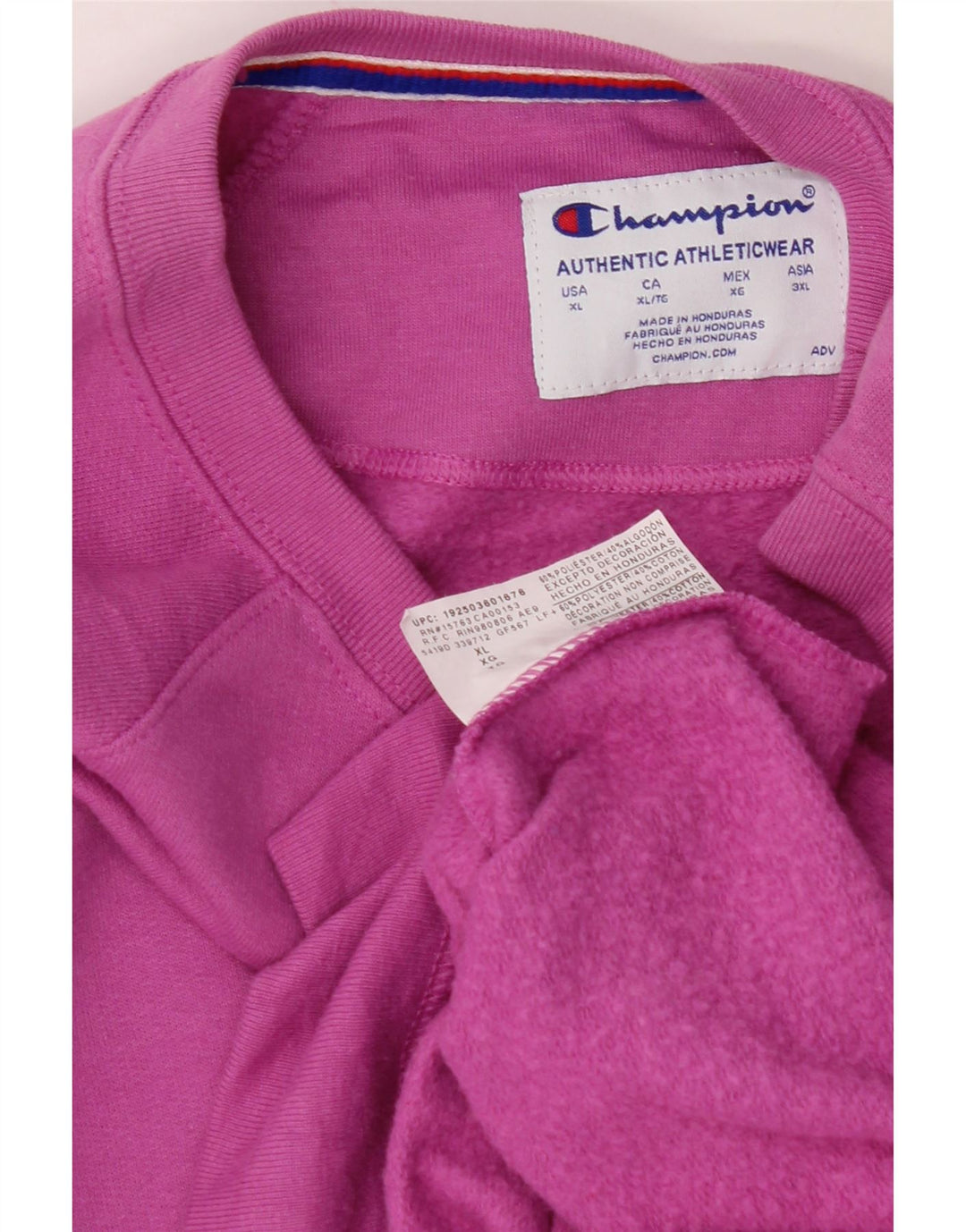 CHAMPION Womens Sweatshirt Jumper UK 18 XL Pink Polyester Vintage Champion and Second-Hand Champion from Messina Hembry 