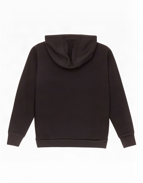 Felpa con cappuccio da uomo Adidas media in cotone nero