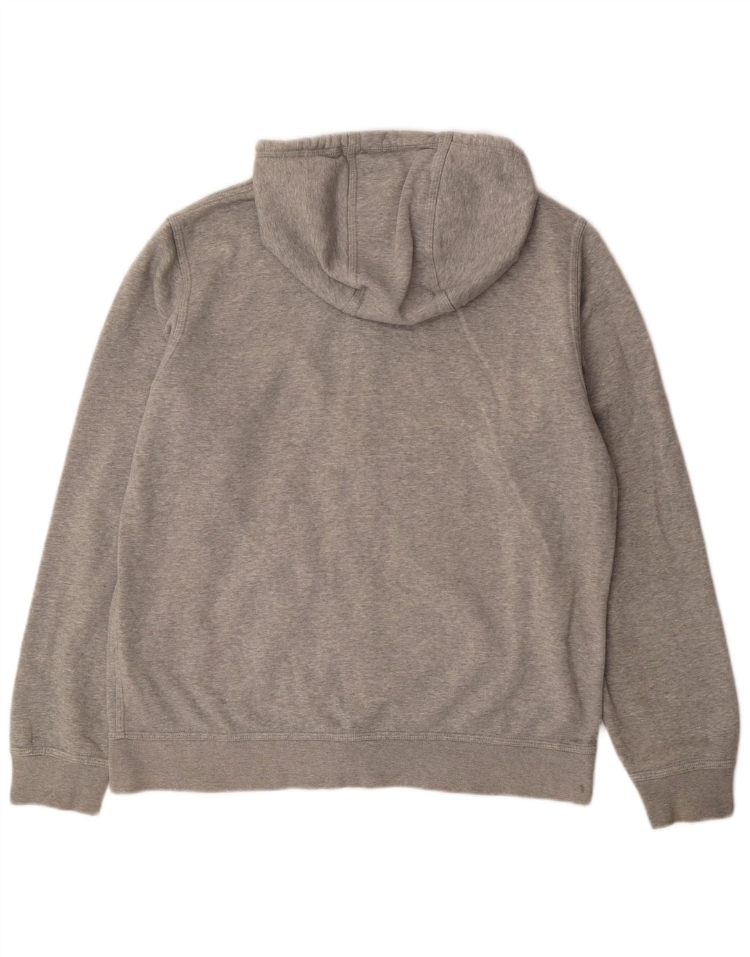 Maglione con cappuccio e zip da uomo NIKE grande in cotone grigio