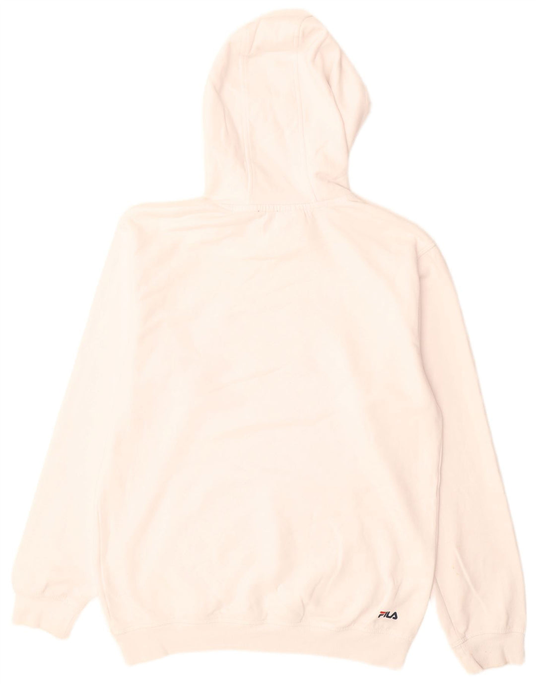 Felpa con cappuccio grafica da uomo Fila, colore bianco medio