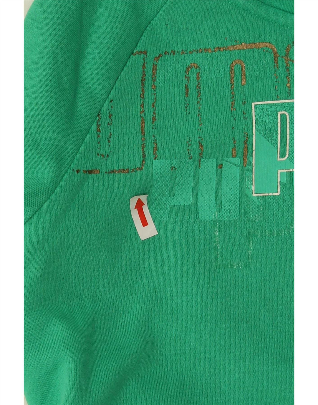 Giacca da ginnastica da donna con grafica Puma UK 10 Small Verde Cotone