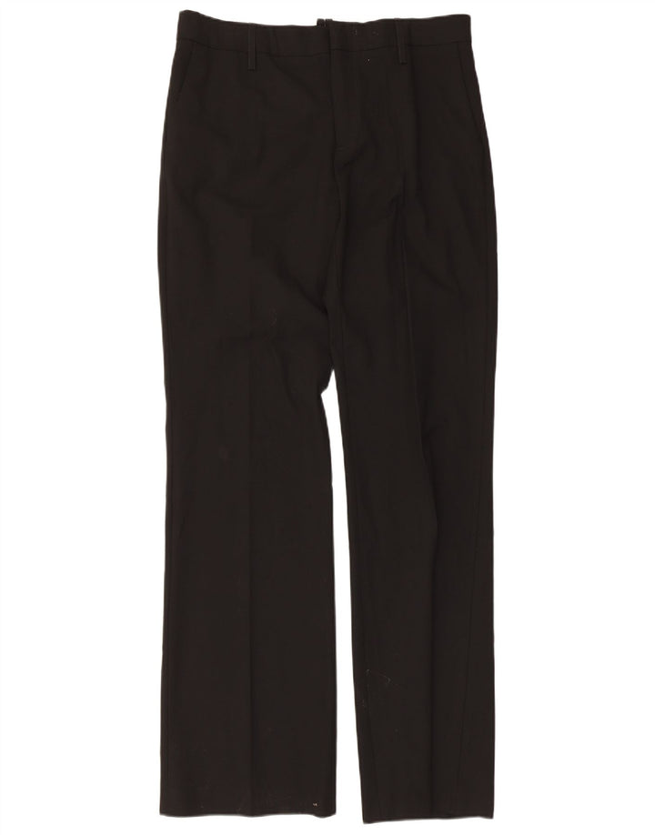 Pantaloni chino dritti da donna Zara EU 40 medi W30 L34 poliestere nero