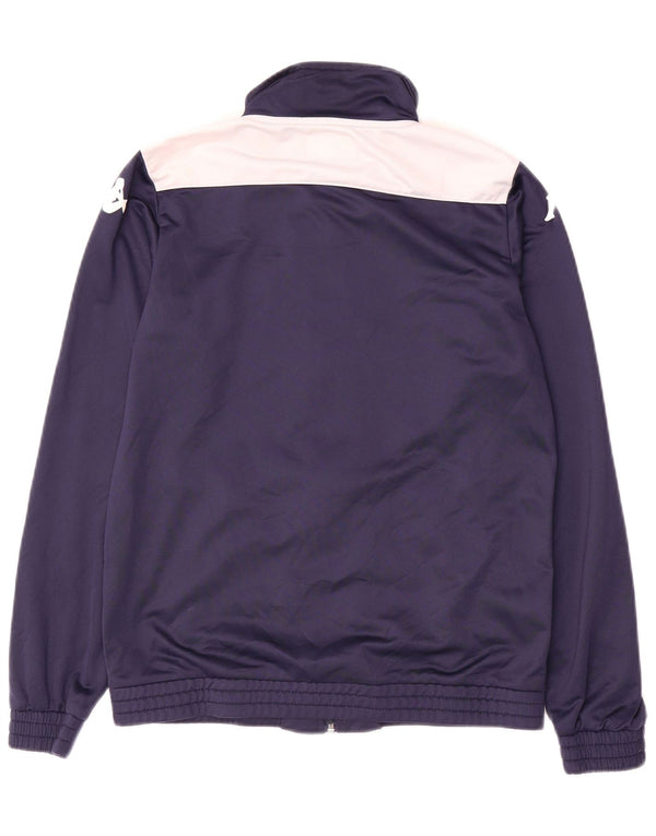 Giacca da tuta grafica Kappa da ragazzo 13-14 anni Blu navy Colourblock