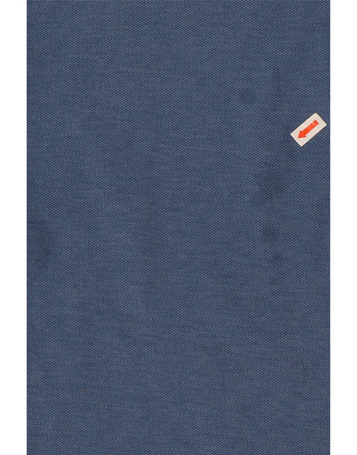Polo da uomo Fila in cotone blu medio
