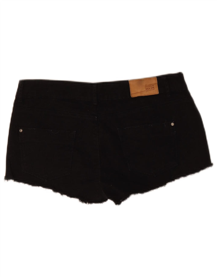 Pantaloncini di jeans da donna Zara EU 38 piccoli W28 neri