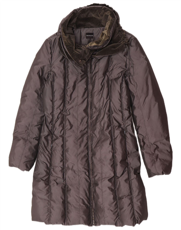 Cappotto imbottito con cappuccio da donna Penny Black UK 12 Grigio medio