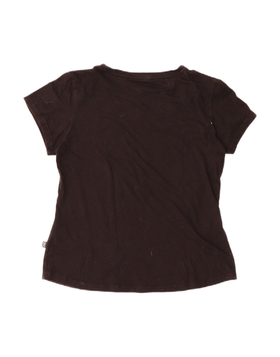 PUMA Womens Graphic T-Shirt Top UK 12 Medium  Black Cotton