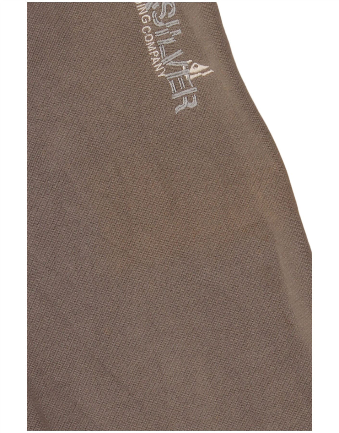 Maglione con cappuccio e zip grafica da donna QUIKSILVER UK 14 grande cotone grigio