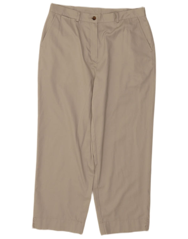 Pantaloni chino affusolati da donna L.L.Bean US 14 XL W34 L26 Cotone beige