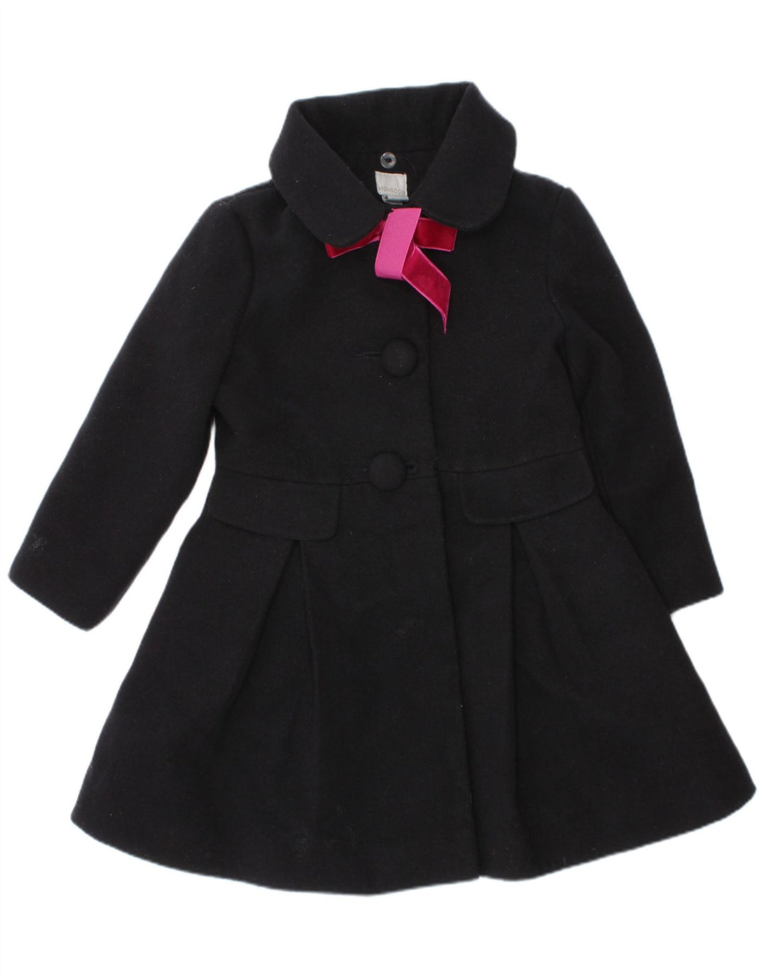Cappotto per ragazze Monsoon 3-4 anni in poliestere nero