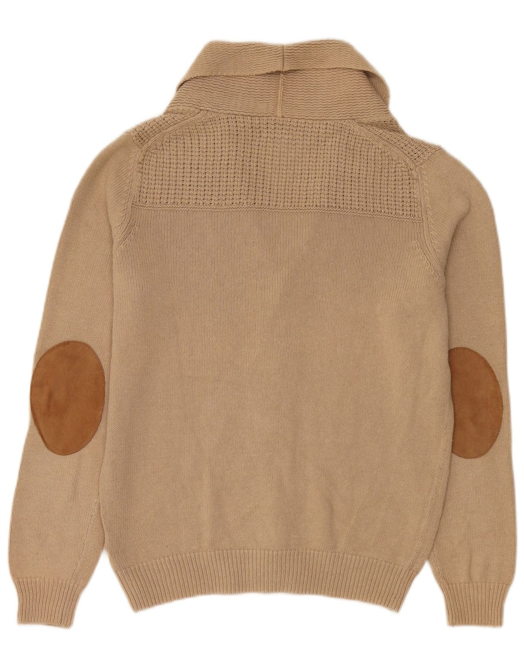 Maglione cardigan da uomo Massimo Dutti in cotone beige medio
