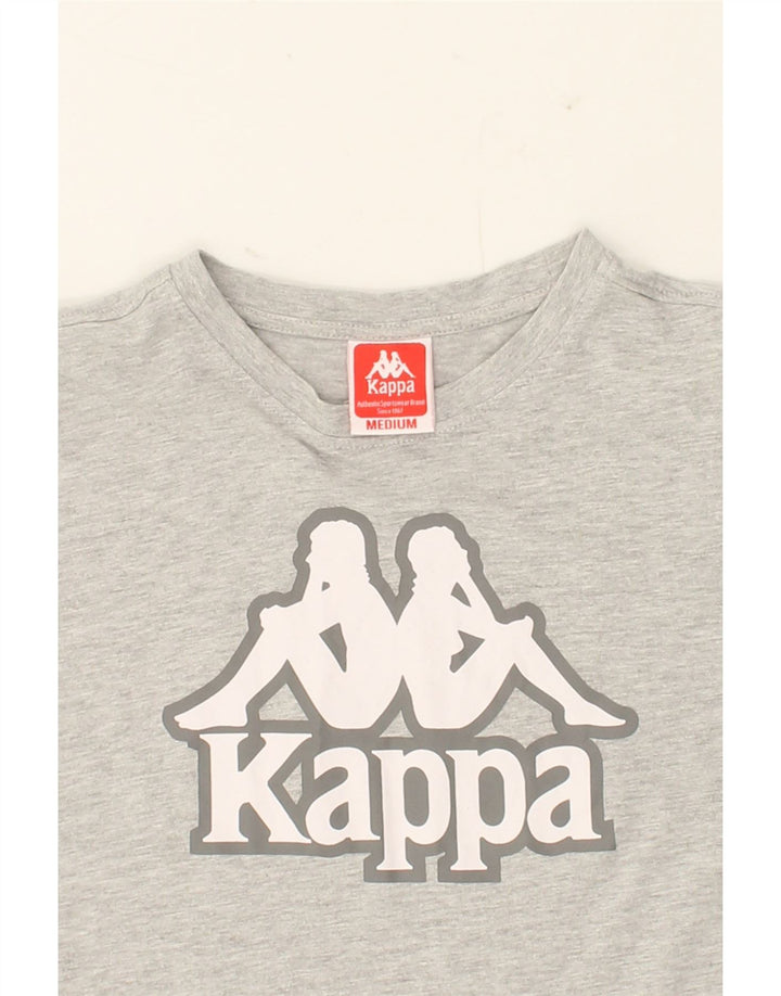 KAPPA Mens Graphic T-Shirt Top Medium Grey Cotton Vintage Kappa and Second-Hand Kappa from Messina Hembry 
