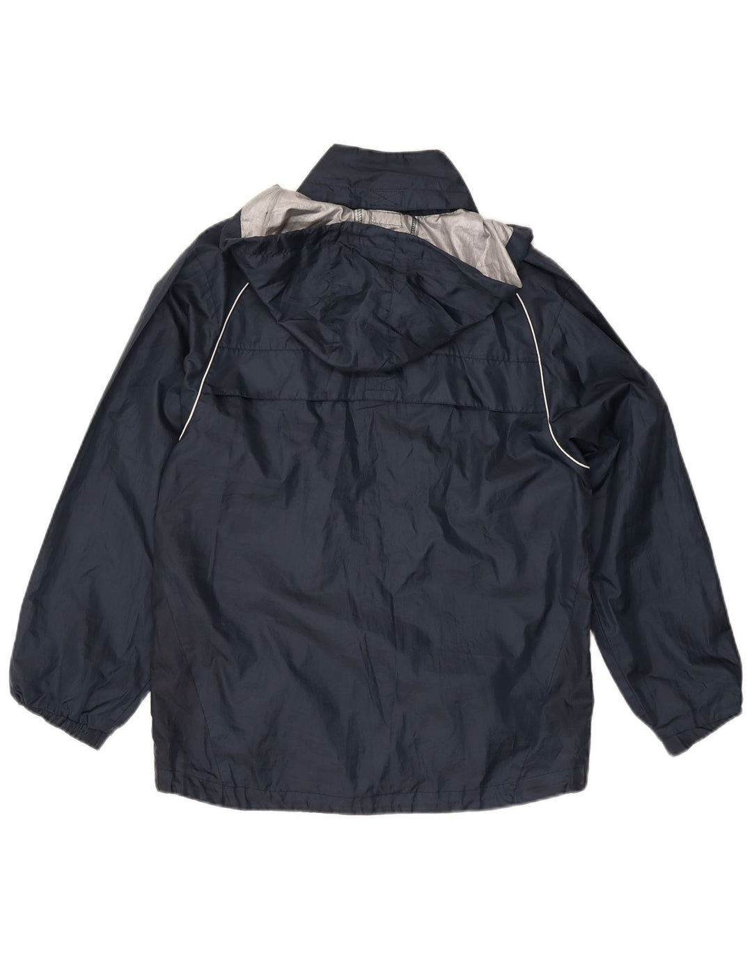 Giacca antipioggia con cappuccio da uomo Umbro UK 36 Small Blu Navy Poliestere