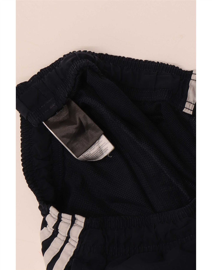 Pantaloncini sportivi da uomo Adidas piccoli in poliestere blu navy