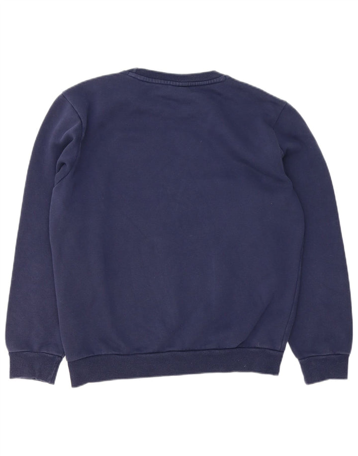 Felpa da uomo Puma Maglione piccolo blu navy in cotone sportivo