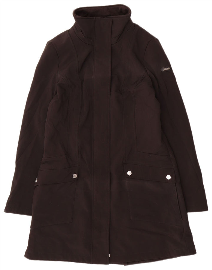 Impermeabile Calvin Klein da donna UK 10 piccolo poliestere nero