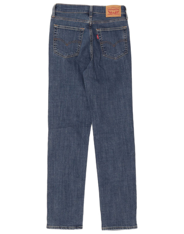 LEVI'S Jeans dritti a vita alta 724 da donna W27 L30 cotone blu