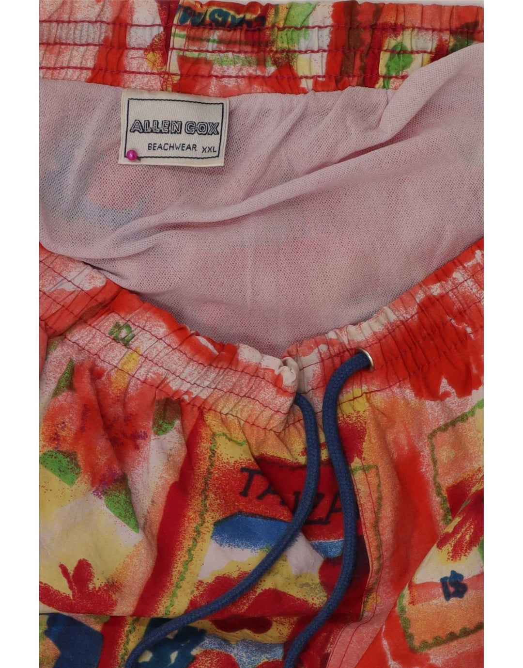 Pantaloncini da bagno da uomo Allen Cox 2XL Poliammide floreale multicolore