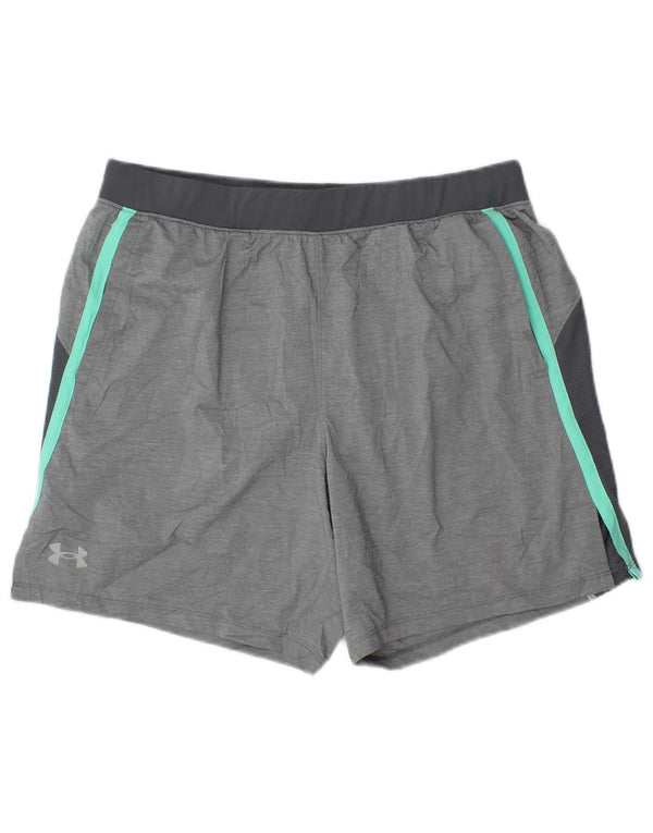 Pantaloncini sportivi da donna Under Armour UK 16 Large Grigio Colourblock