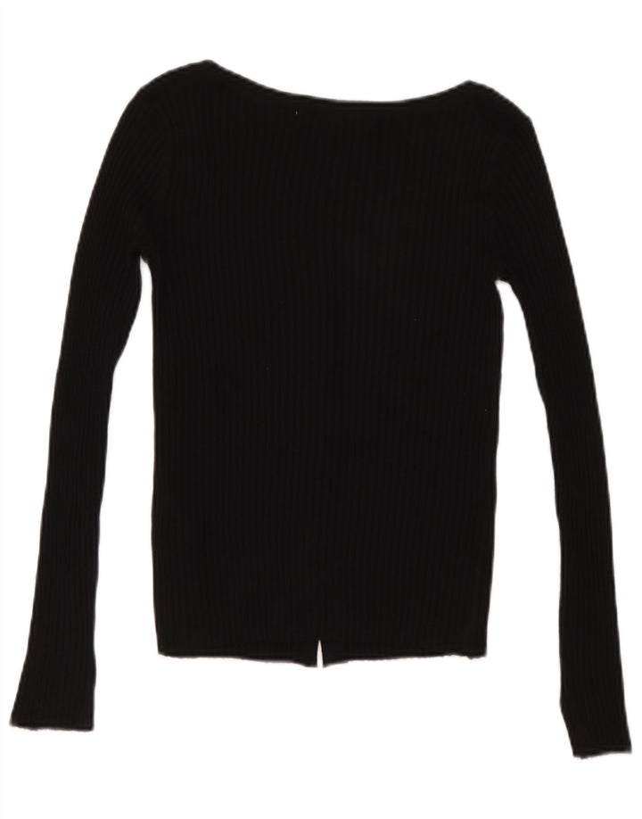 Maglione cardigan da donna Zara UK 8 piccolo acrilico nero